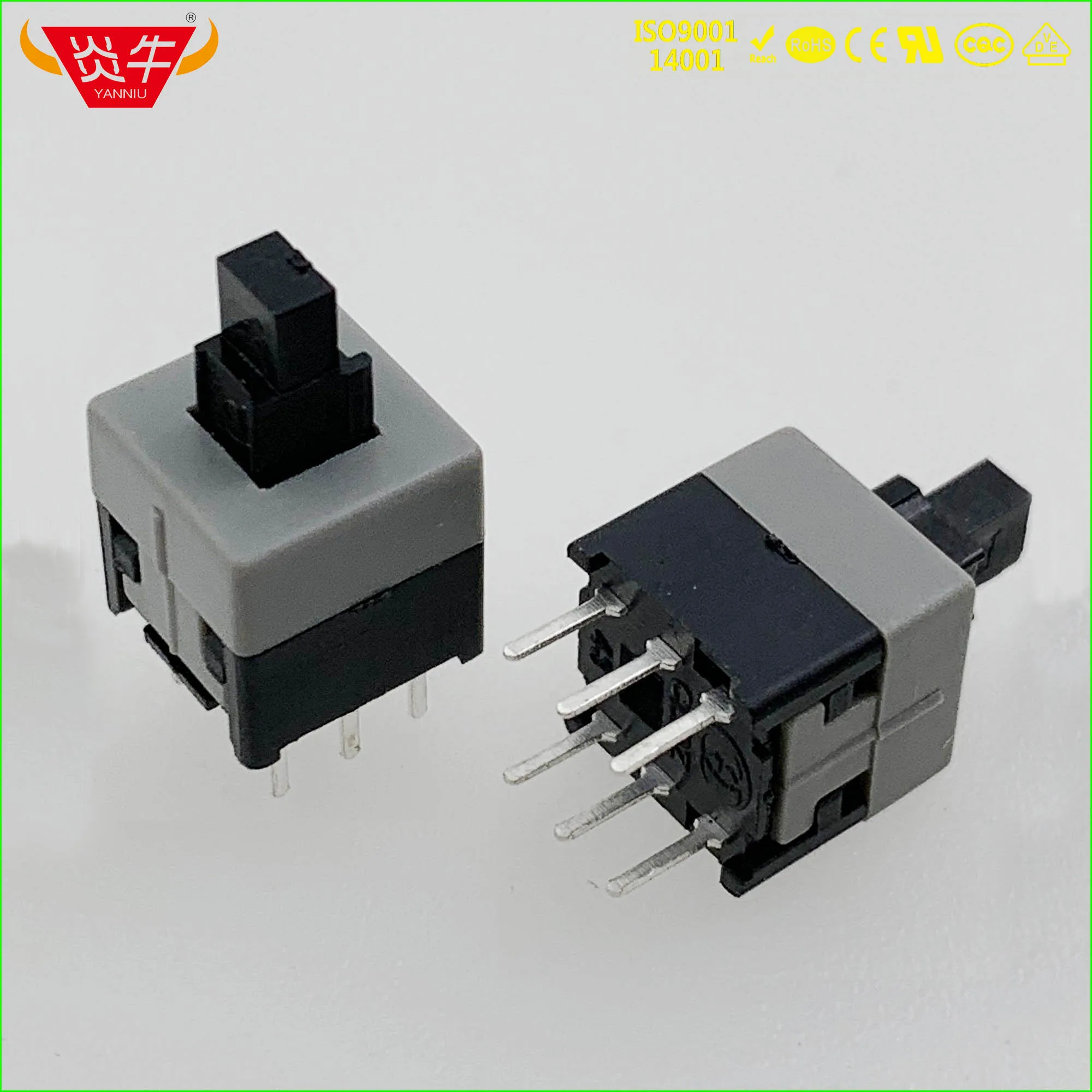 

6PIN TACTILE PUSH BUTTON SWITCH NO LOCK 8.5*8.5MM SQUARE MICRO SWITCH
