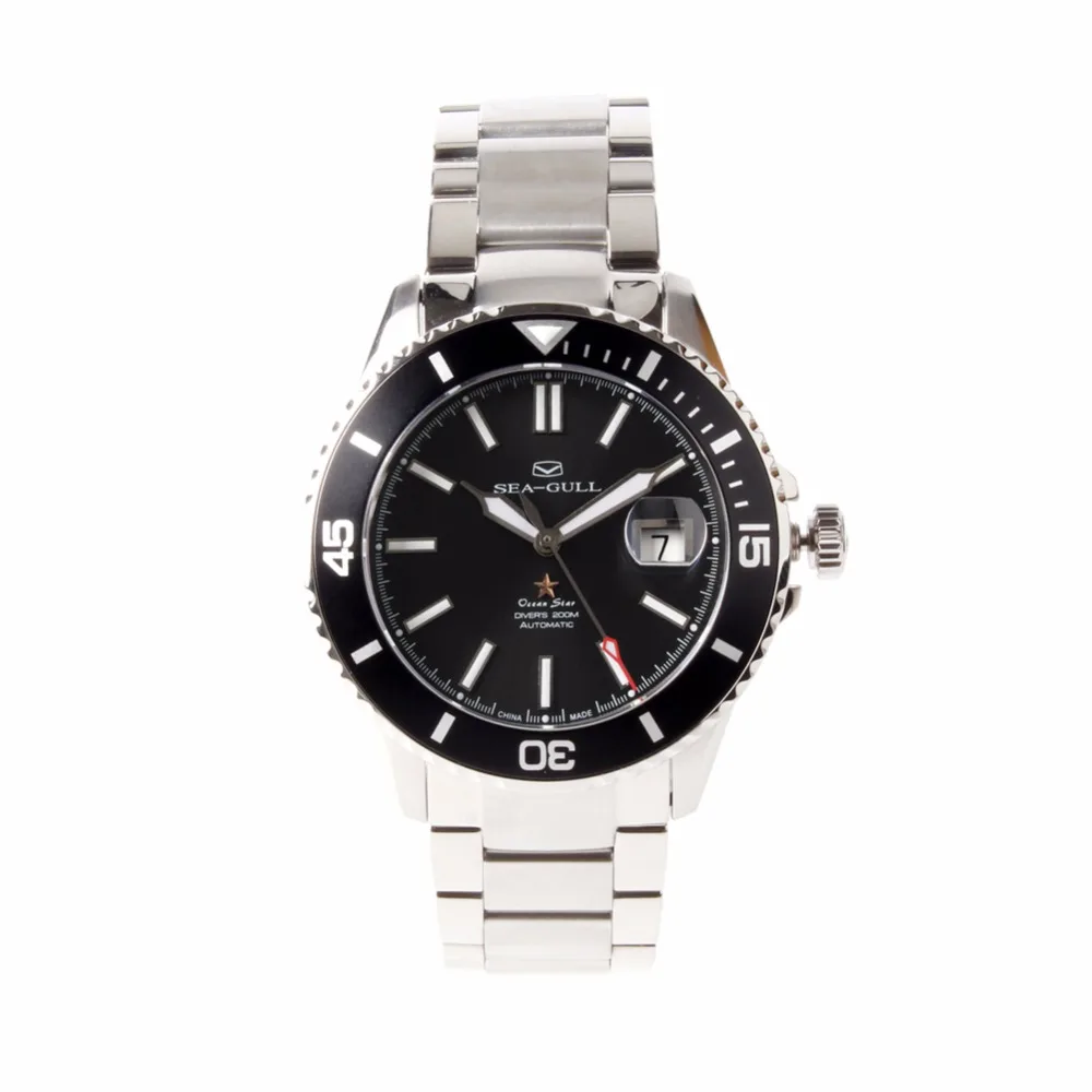 

Seagull Diving 200m Water Resistant Ocean Star Sport Men's Watch swimming Self Wind Mechanical Automatic Watches 816.523