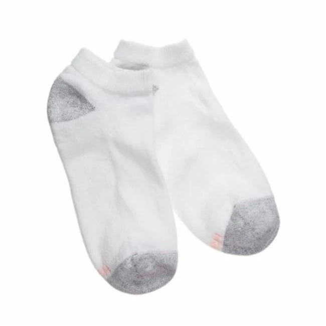 White Womens Low Cut Socks Extended - Size 10 Pack - Size 8-12