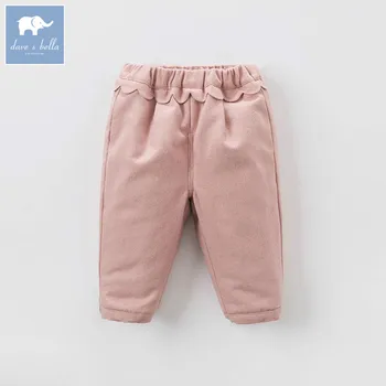 

DB6938 dave bella winter baby girls full length kids fashion pink pants children trousers