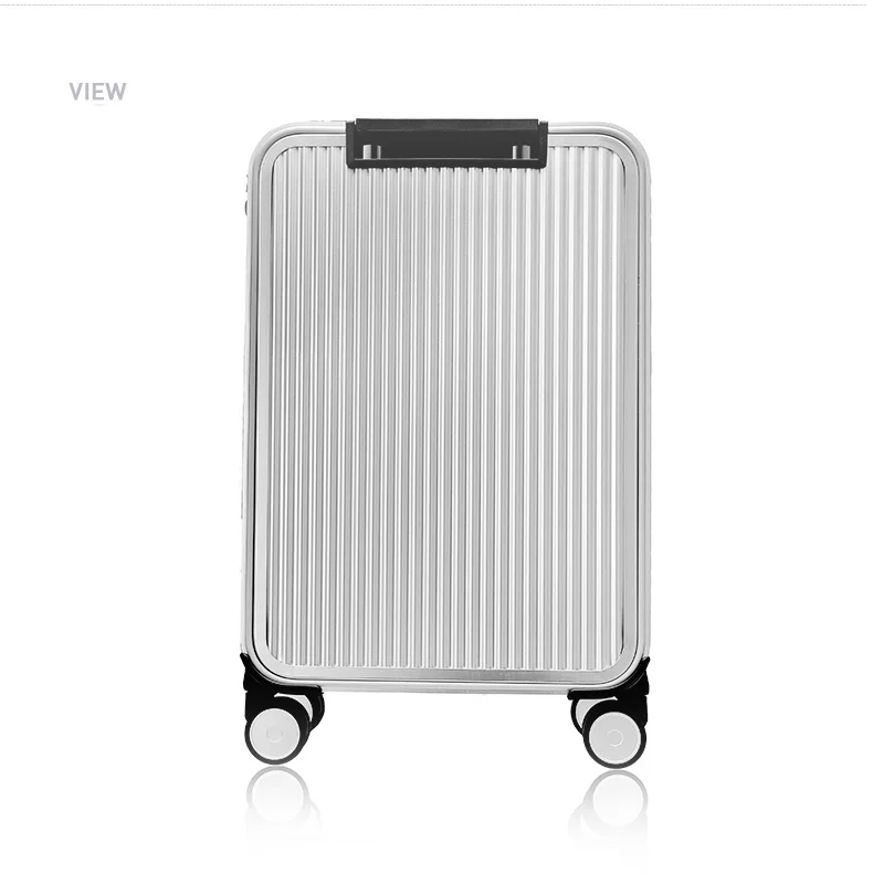 Vnelstyle все Алюминий Путешествие багаж на ролликах роскошный стильный чемодан Спиннер для переноски на чемодан на колёсиках 16/20/24 дюйма