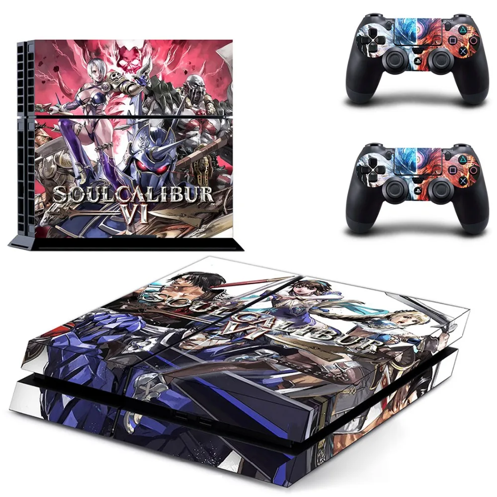 Наклейка для консоли Sony PlayStation 4 и 2 контроллеров PS4|Наклейки| |