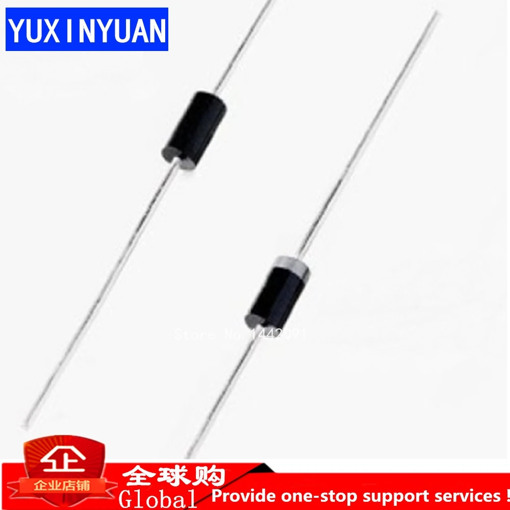 

100pcs/lot Rectifier Diode 2A 1000V DO-15 HER207