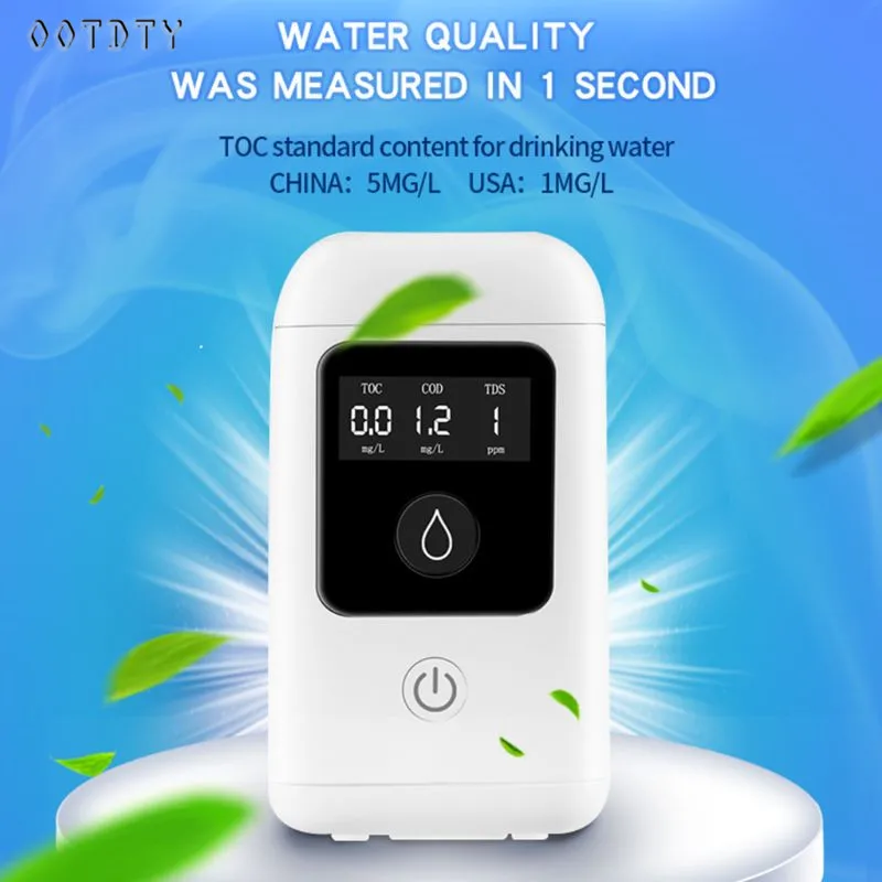 

OOTDTY 3 In 1 Digital LCD High Accuracy TOC COD TDS Water Quality Purity Tester Meter Household Travel