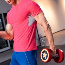 Мужская футболка для бега, дышащая быстросохнущая футболка, спортивная одежда для мужчин, для спортзала, бодибилдинга, спорта, для мужчин, для бега, для спортзала, футболки, для фитнеса