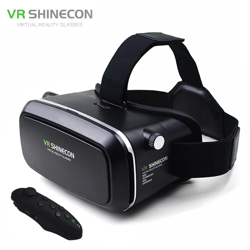 VR Shinecon Virtual Reality Goggles Head Mount Moblie 3D Video Glasses Helmet Cardboard 2.0 Box+Phone Bluetooth Control Gamepad цена VR Shinecon Virtual Reality Goggles Head Mount Moblie 3D Video Glasses Helmet Cardboard 2.0 Box+Phone Bluetooth Control Gamepad цены онлайн