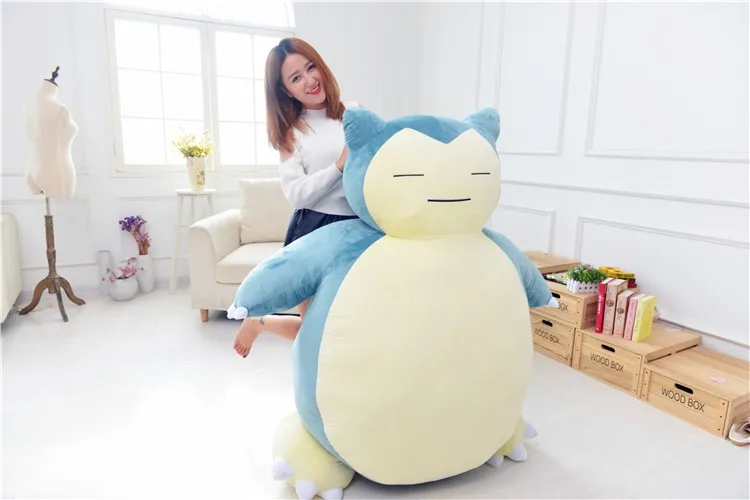 Огромные Фильмы и ТВ милые Snorlax Кожа Большой kabi игрушка без пломб подарок около 150 см