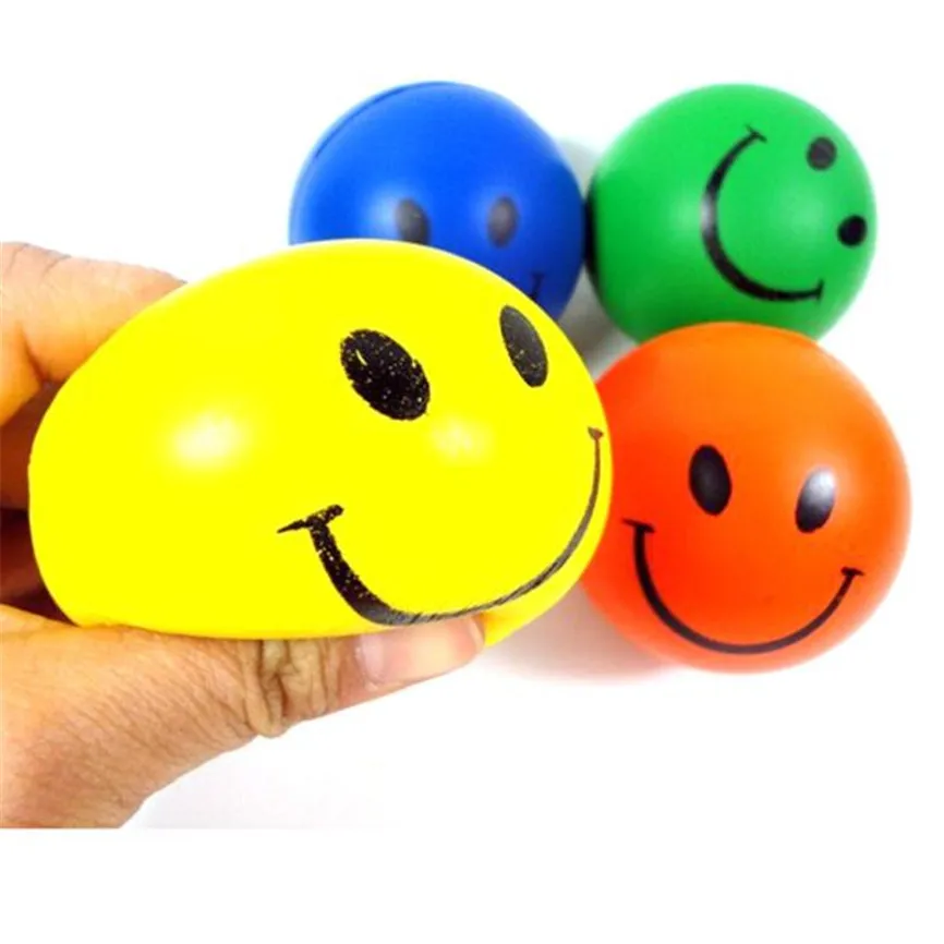 

2018 New Quality Mini Neon Smile Face Relaxable Balls Toys For Small Pet 0935