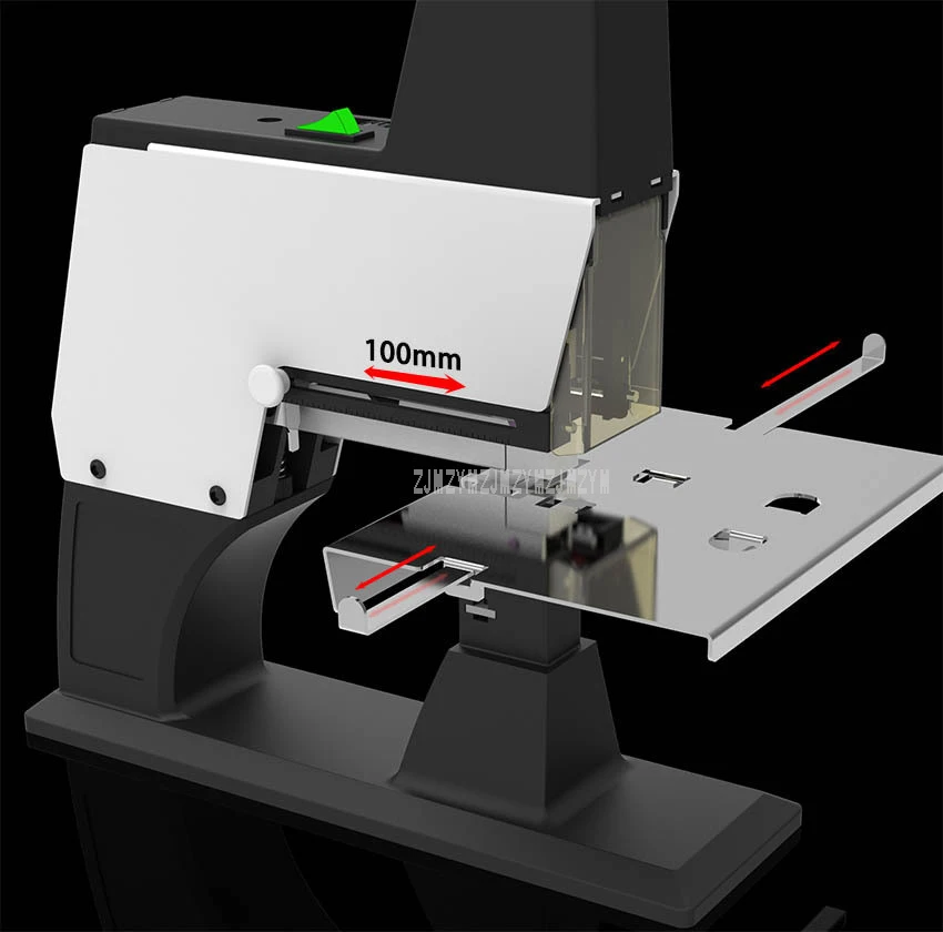 Электрический двойной степлер для плоского/седлового переплета, машина для универсальных 6 мм, 8 мм скоб, переплетная машина для бумажных книг, ST-100G, 1600 Вт