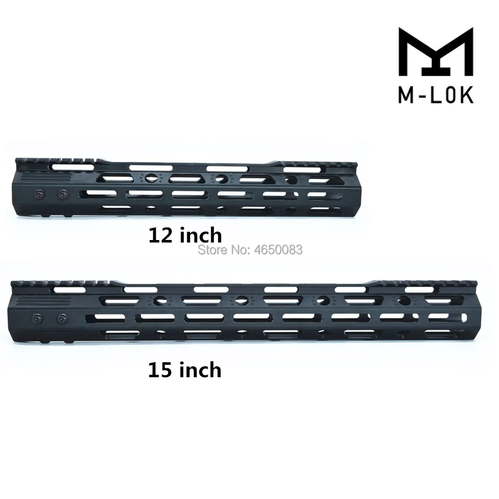 Rifle com Porca de Barril de Aço Ultra-leve Super Magro Mlok M-lok Handguard Livre Float Ar15 m4 M16 223 5.56 4 Cheap Acessórios e suporte de extensão