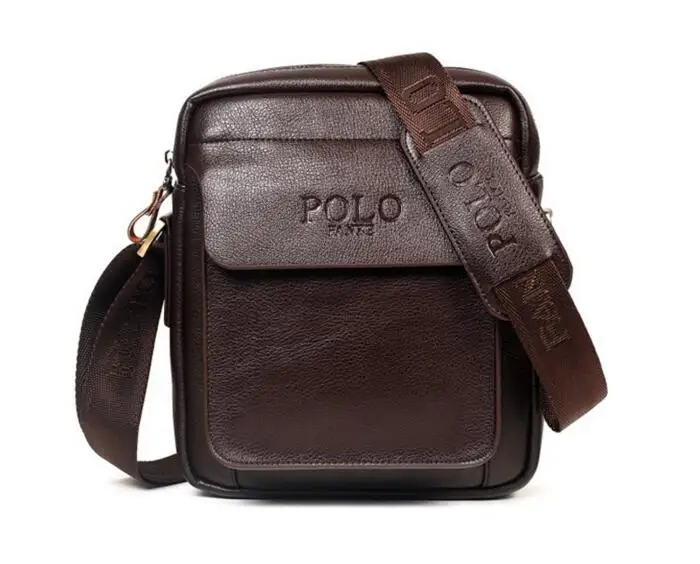 Polo 2017 Genuine Leather Bags Men High Quality Messenger Bags Small