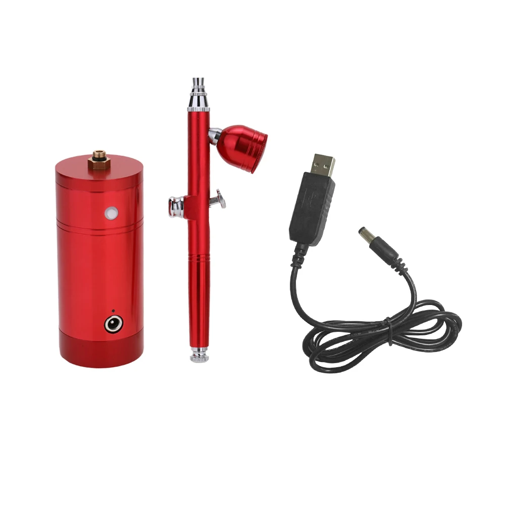  Spray Gun Mini Beautiful Airbrush Multifunction Beauty Hydrating Spray Pump Pen Set USB Charging Po