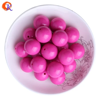 

S31 Cordial Design 6-25MM Hot Pink Chunky Bubblegum Acrylic Solid Beads Colorful Chunky Beads For Jewelry CDWB-512016