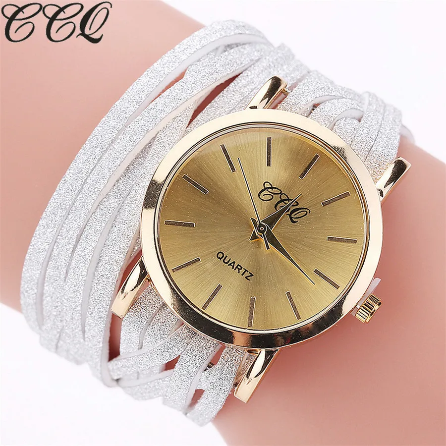 CCQ брендовые модные женские часы-браслет женские кварцевые часы повседневные кожаные Наручные часы Relogio Feminino