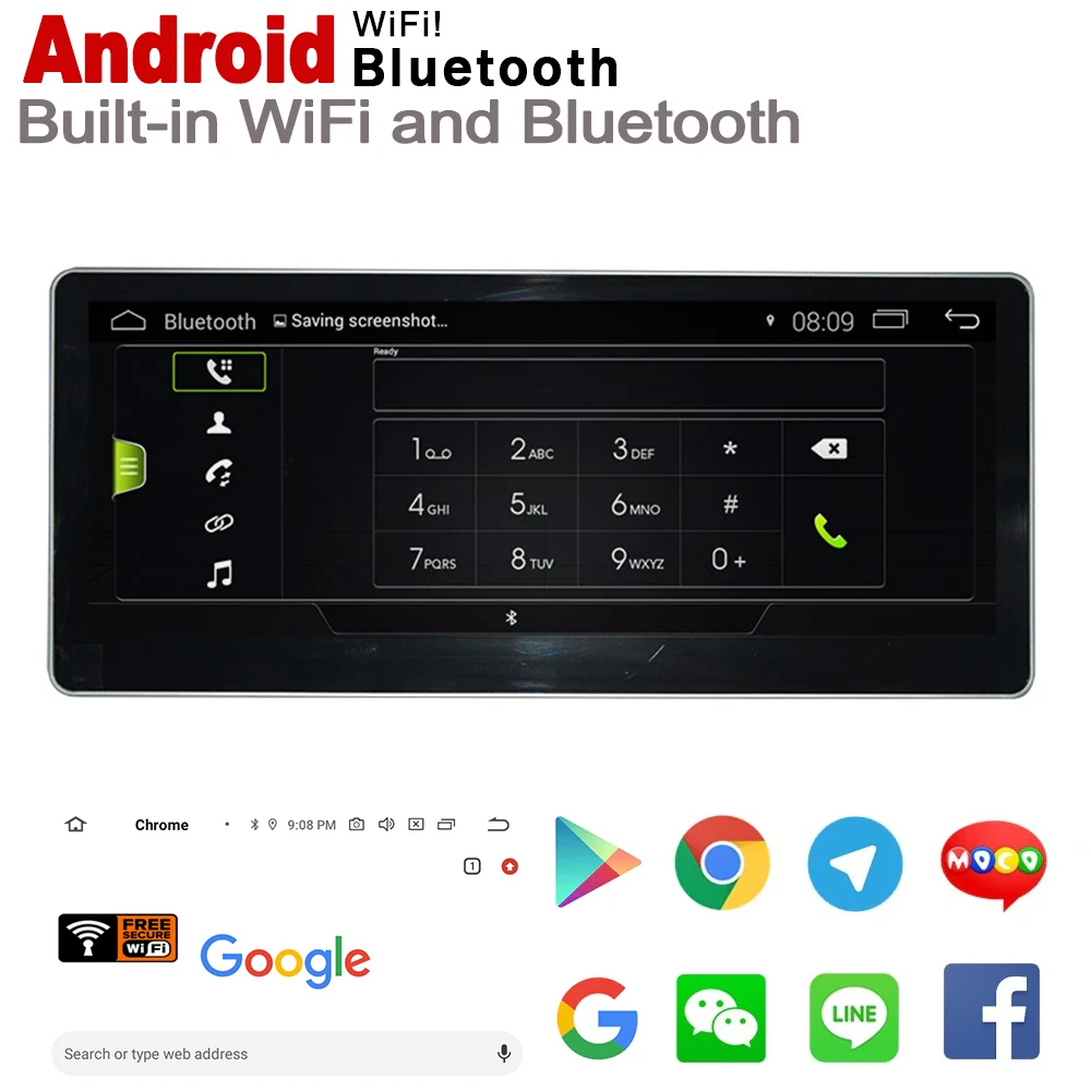 Best Car Android Radio GPS Multimedia Player For Audi A4 8W 2016~2019 MMI original style Navigation WiFi BT 4G 3G network 5