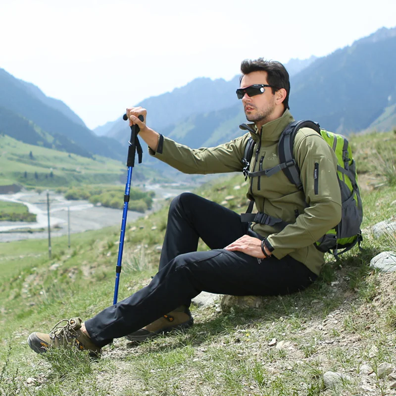 Ultra-light-4-section-Adjustable-Canes-Hiking-Walking-Sticks-Trekking-Pole-Shooting-stock-Hand-crutch-For