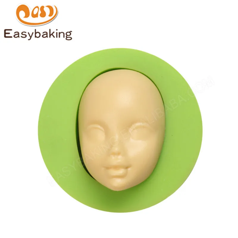 

Hot Sale Baby Face Shape Silicone Soap Mold Chocolate Fondant Mould Cake Decoration Tools Kitchen Bakeware