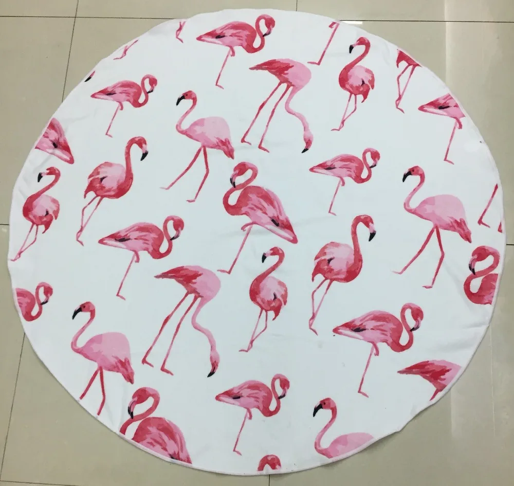 Children Fashion Sunbathe Round Beach Towel Microfiber Printed Yoga Towel Serviette De Plage Fudiya Circle Playa shawl