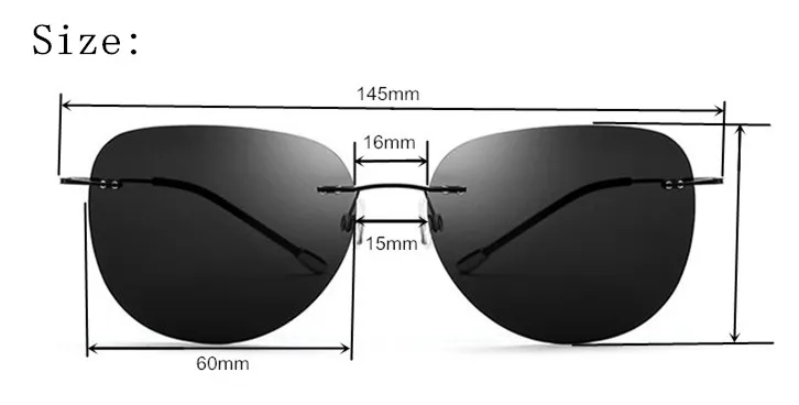 Новинка, гибкий титановый светильник, без винта, оправа для глаз, мужские солнцезащитные очки, для вождения, для мужчин и женщин, очки с оригинальной коробкой
