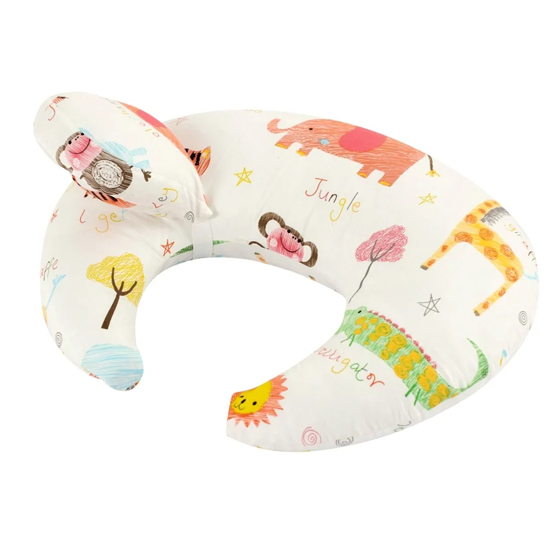 Oreiller mignon en coton pour petits enfants | Coussin d'allaitement, avec ceinture d'épaule, Anti-étouffement, pour nourrissons