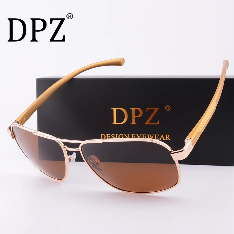 

2018 DPZ Aluminum Magnesium hot rayeds Polarized HD Sunglasses pilot Men's driving Mirror Sun glasses Eyewear original package