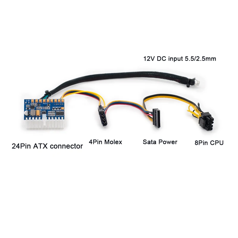 24pin DC ATX PSU, работающего на постоянном токе 12 В в Вход 250W Выход переключатель DC-DC блок питания ATX Pico PSU мини ITX PC Питание для компьютера