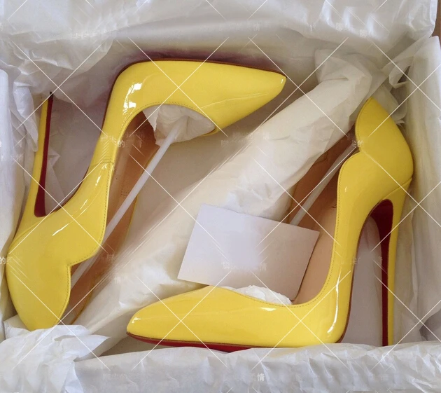 Yellow bottom heels Clearance