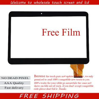 

Free film+Black white IRBIS TZ11 TZ12 TX14 TX19 3g 10.1inch tablet pc touch screen panel digitizer glass VTC5010A28-FPC-1.0