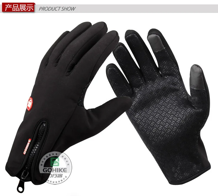 Windstopper Спорт На Открытом Воздухе Мужчины Женщины Велоспорт Перчатки Велосипед