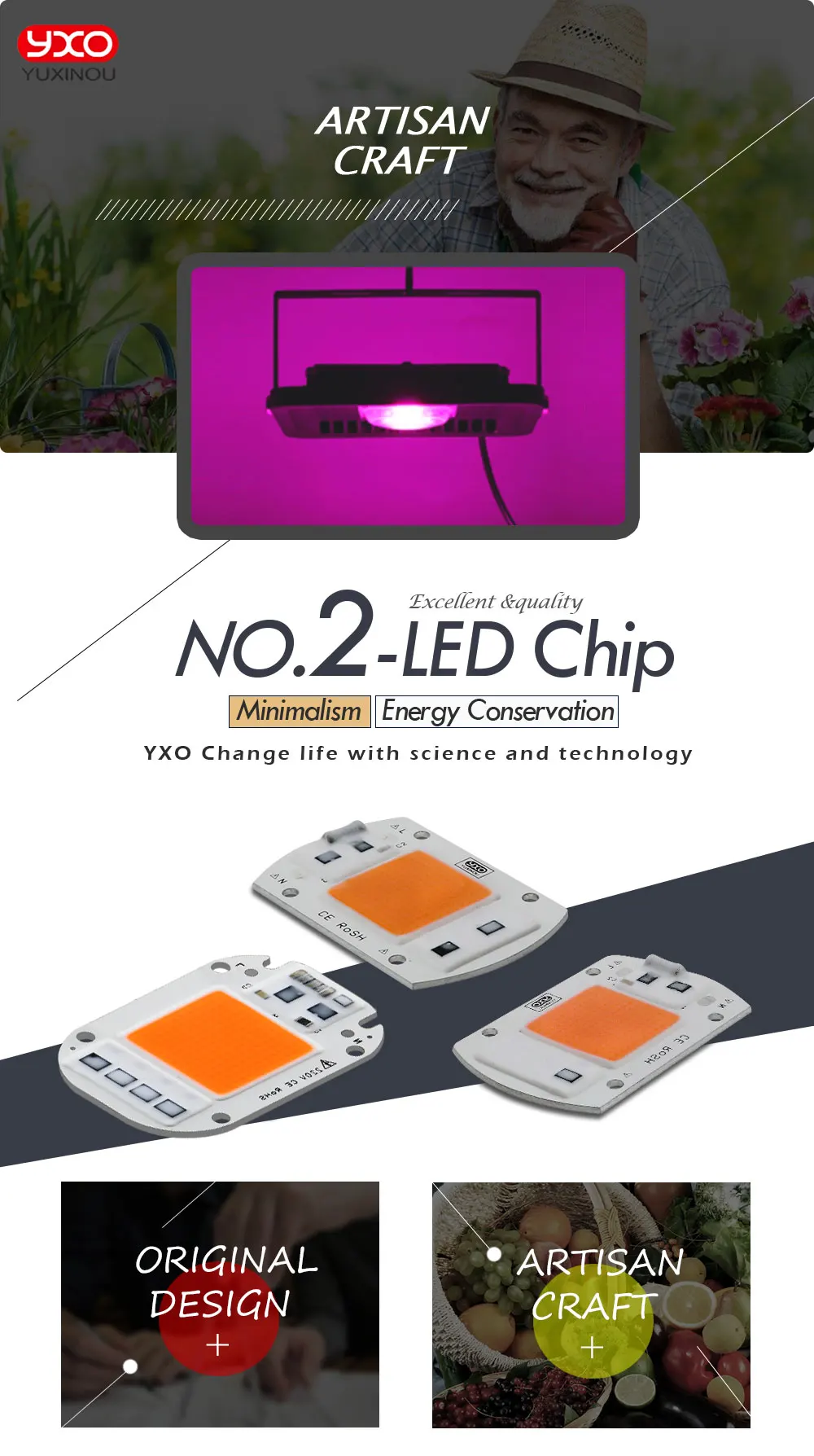 Светодиодный светильник для выращивания Гидропоника переменного тока 220 В 20 Вт 30 Вт 50 Вт полный спектр 380nm-840nm для внутреннего выращивания светильник ing
