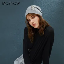 Новая Осенняя шапочка-бини, шерстяная шапка для женщин, ручная работа, конические стразы, шапочки, зимняя Толстая Женская вязаная шапка, кашемировая шапка Гравити Фолз