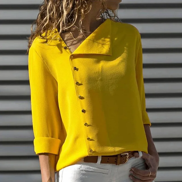 LASPERAL 2018 Automne Femmes Chemisier Chemise D&eacute;contract&eacute;e &Agrave; Manches Longues 2018 Automne Bureau Dames Blouses Top Mode Nouvelle Femme Blusa