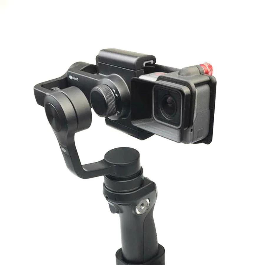 Для DJI OSMO мобильный ручной карданный поворотный переключатель Монтажная пластина объектив камеры солнцезащитный козырек капюшон для Gopro 5 OSMO Z1-Smooth Zhiyun