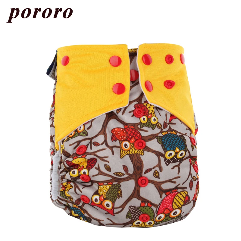 

[Pororo] 2019 Reusable All In Two Diaper Fralda Gladbaby Baby Merries Cloth Diaper Include 4-Layer Bamboo Fiber Changing Mat