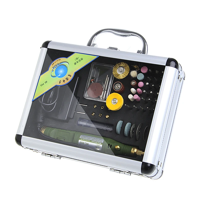 

New 80Pcs Electric Rotary Drill Grinder Polish Sanding Tool Kit with Case