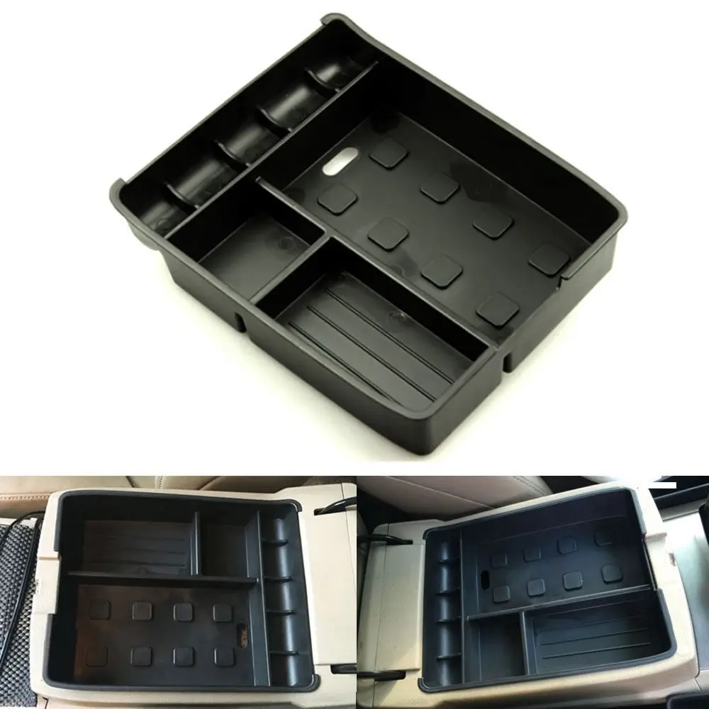 

FIT FOR 2008 2009 2010 2011 2012 2013 TOYOTA HIGHLANDER KLUGER ARMREST COMPARTMENT STORAGE BOX ORGANIZER HOLDER PALLET BLACK
