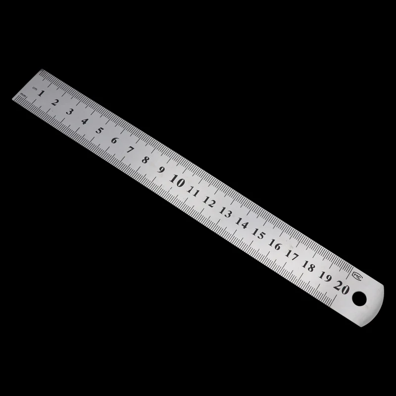 Швейная Лапка для шитья 15-50 см из нержавеющей стали, металлическая прямая Линейка, инструмент, прецизионный двухсторонний измерительный инструмент