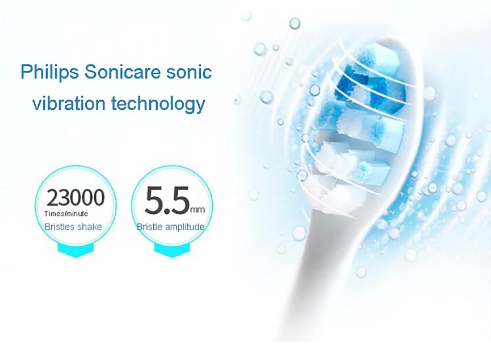 Оригинальная электрическая зубная щетка Philips Sonic, перезаряжаемая, HX3226, интеллектуальный таймер, уход за зубами, зубная щетка для взрослых, вода