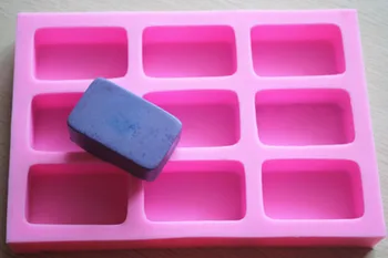 

C254 9 the squares Art Silicone Soap mold Craft Molds DIY Handmade soap molds