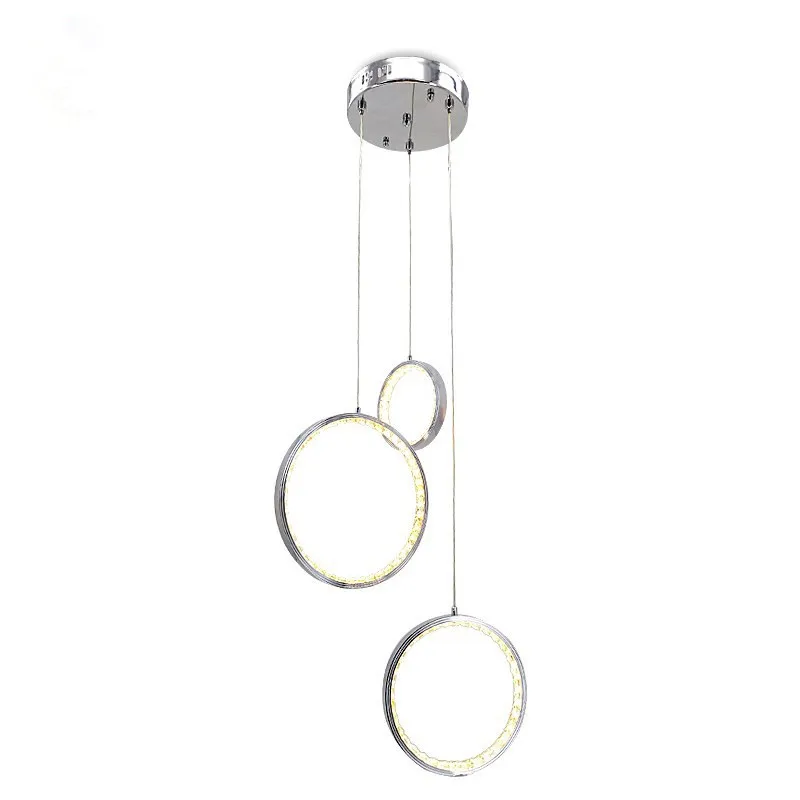

Modern Led Chandelier Ring Lustre Lighting With Remote Control Aluminum Lamps For Dinning Room Bedroom Restaurant Avize Fixtures