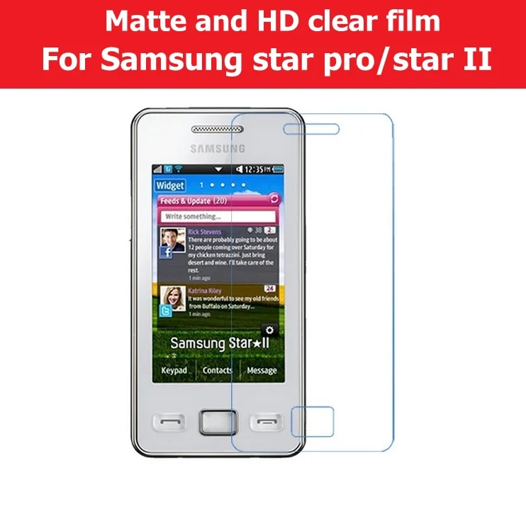 

HOT Anti-Glare Anti-Fingerpint Matte Film For Samsung Galaxy Star Pro S7268 S7262 HD Clear Glossy Film For Samsung Star II S5260