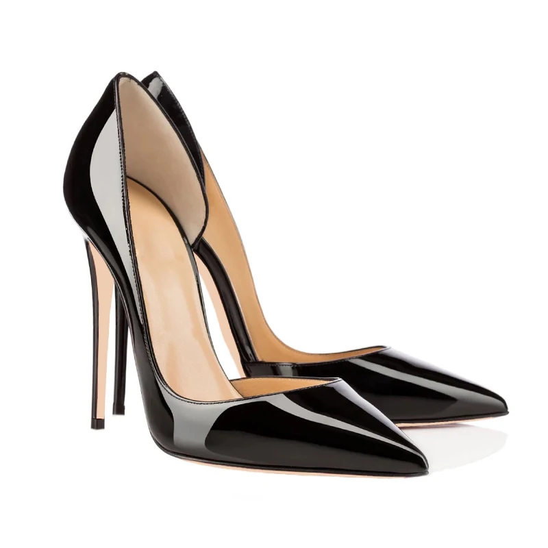 Super Mode Partie Dames 2018 Femmes Printemps De Noir Isnom Pompes Occident Brevet Sexy Nouveau Chaussures Haute Stiletto Talons Pu qwEa1Z