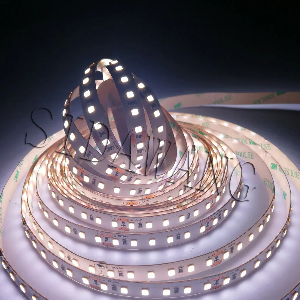 Сверхяркий 2835SMD светодиодный (22-24lm/светодиодный) 2800-6500K 120 s/М 5 м в катушке 10 мм PCB