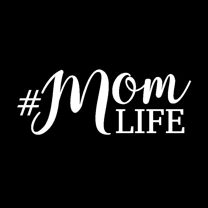 QYPF 16 3 см * 6 1 Мода # Mom Life виниловые наклейки на окна автомобиля наклейка Черный