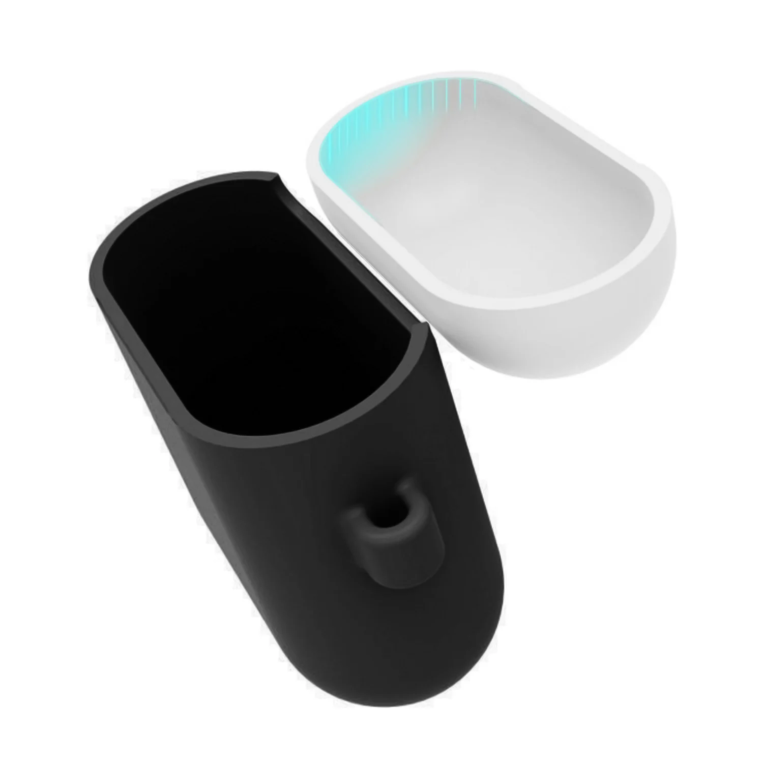 Силиконовый ударопрочный защитный чехол Besegad для Apple Airpods 1 2 с карабином Air Pods