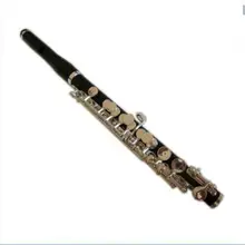 Профессиональные музыканты типа черное дерево piccolo c Ключ посеребренный