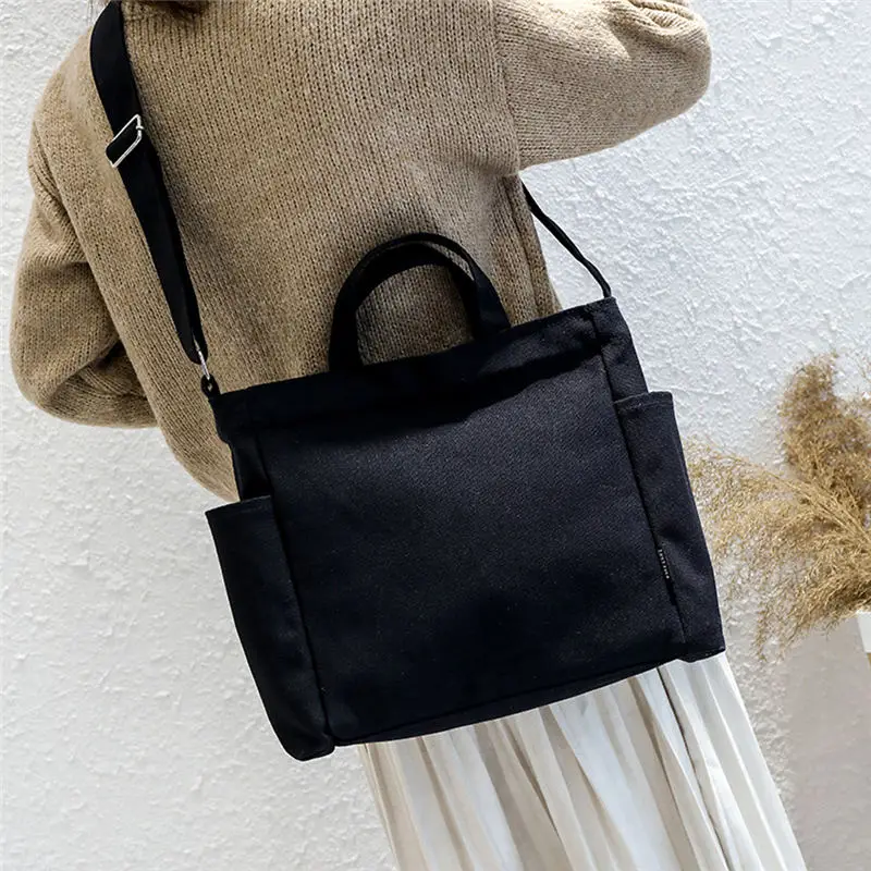 Canvas Solid handbag Shoulder Bag Crossbody Bag for Women 2019 Messenger Bags women's bag bolsa feminina sac a main 30AP0322