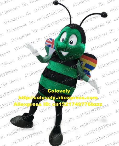 Bee Honeybee Fly Mosca Insect Mascot Costume Adult Cartoon Character Outfit Suit Organize An Activity Trade Show Fair zz7066 |