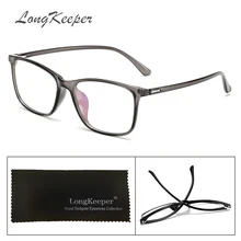 TR90 оправа для очков Для мужчин прозрачные квадратные очки по рецепту, Винтаж Для женщин прямоугольник очки 11660