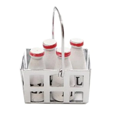 

New 1:12 Cute Dollhouse Miniature Toy Decorations Kids White + silver